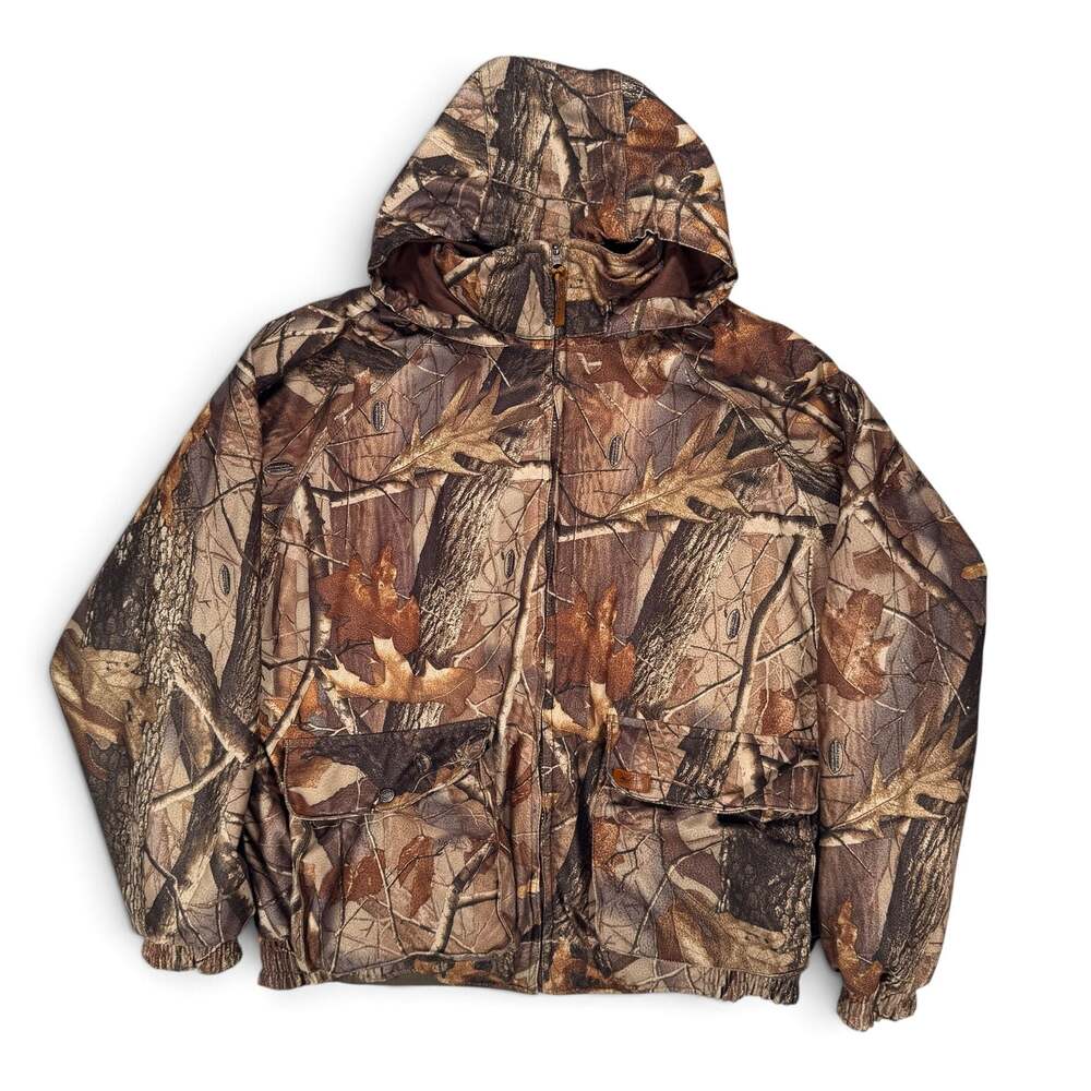 Woolrich XL Realtree Camo Hunting Jacket Hooded Field Jacket